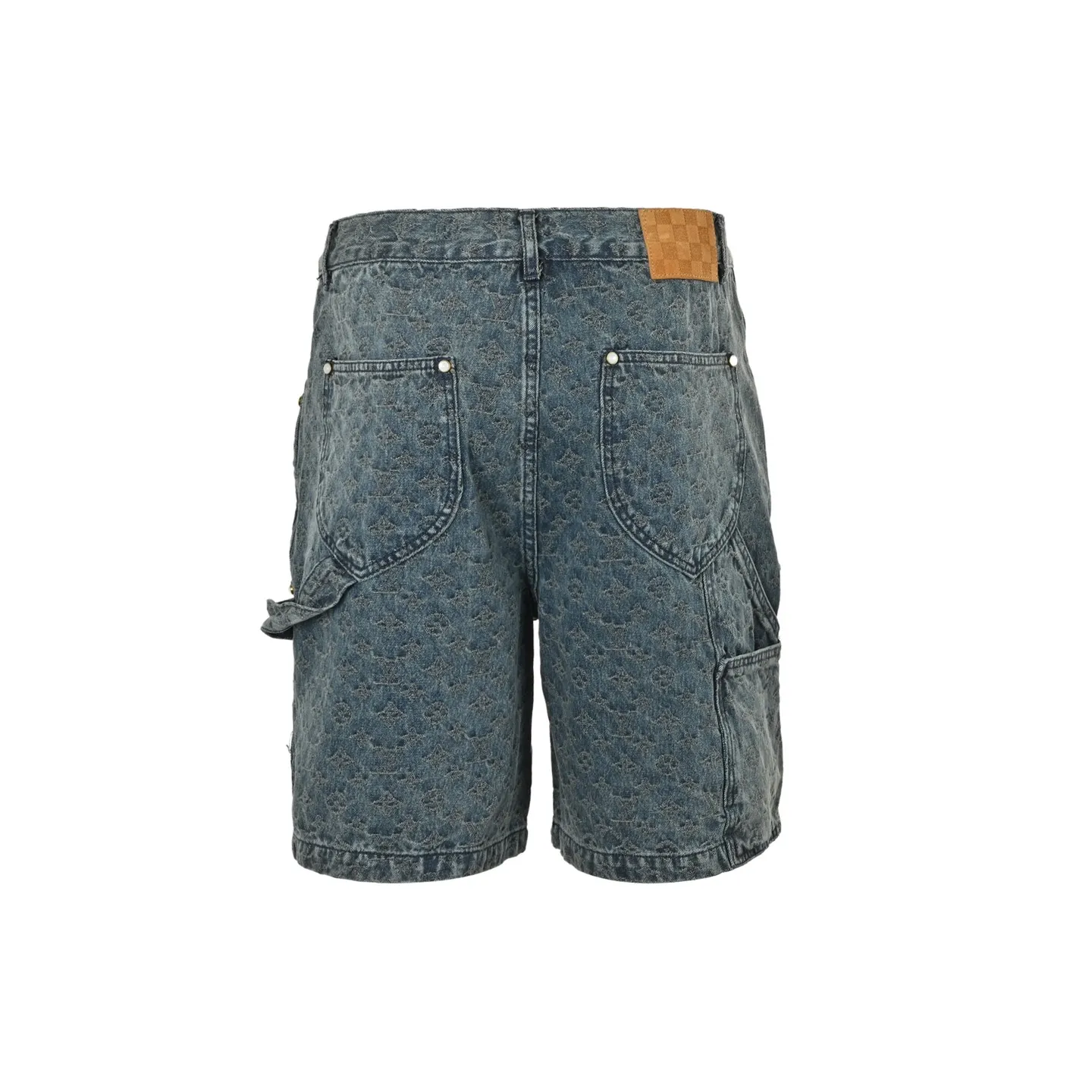 Louis Vuitton/Louis Vuitton 25ss all-over old flower jacquard suit denim shorts
